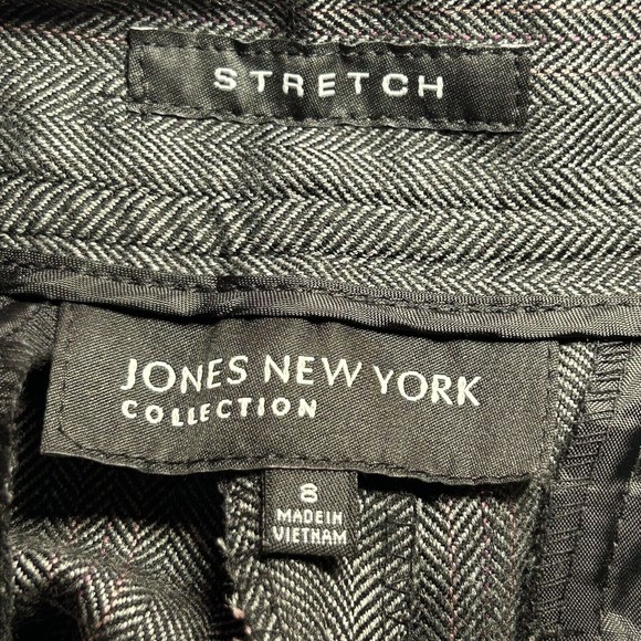 Jones New York Collection Women's Wide Leg Trouser Pants Gray Size 8 - Picture 11 of 12